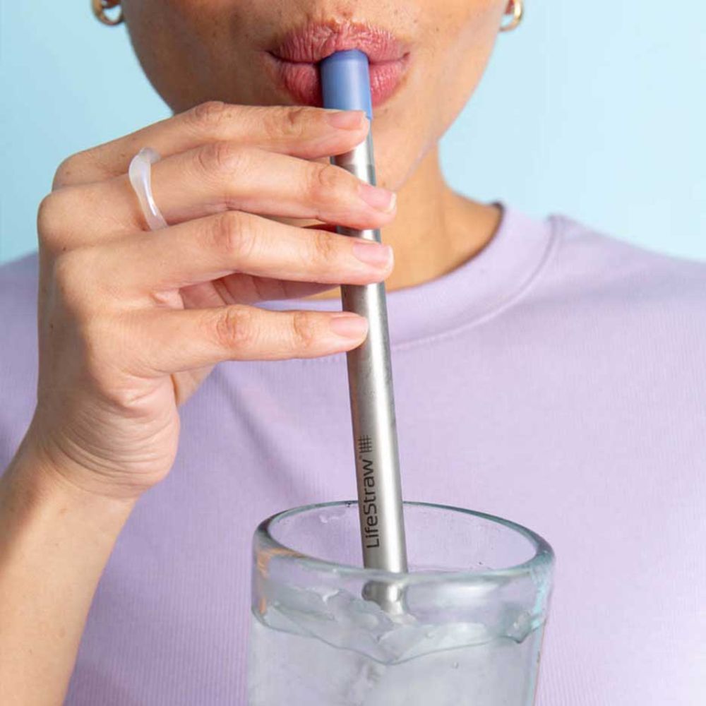 LifeStraw Sip Reusable Steel Filter Straw with carry case