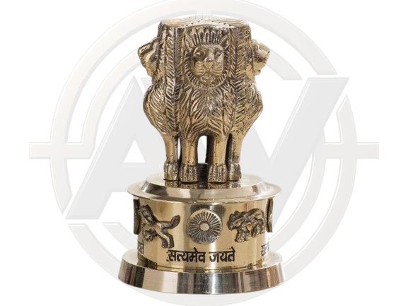 Indian National Emblem Ashoka Stambh Statue