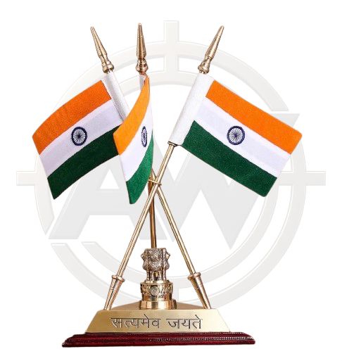 Brass Lancer Table Flag Stand