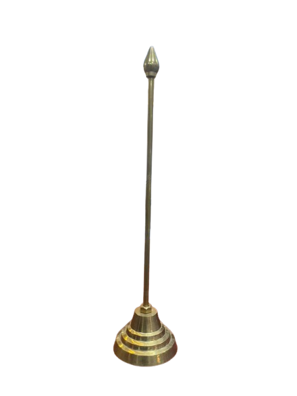 BRASS SINGLE TABLE FLAG STAND