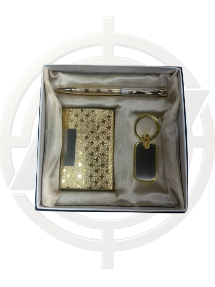 3 in one Gift Set (Pen, Key Chain & Card Holder)