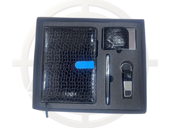 4 in one Gift Set (Diary, Pen, Key Chain & Card Holder)