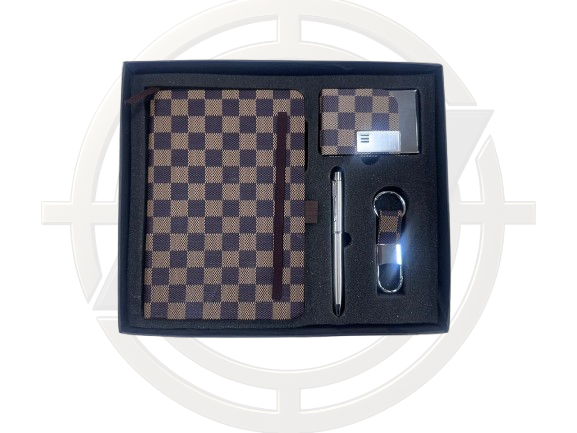 4 in one Gift Set (Diary, Pen, Key Chain & Card Holder)