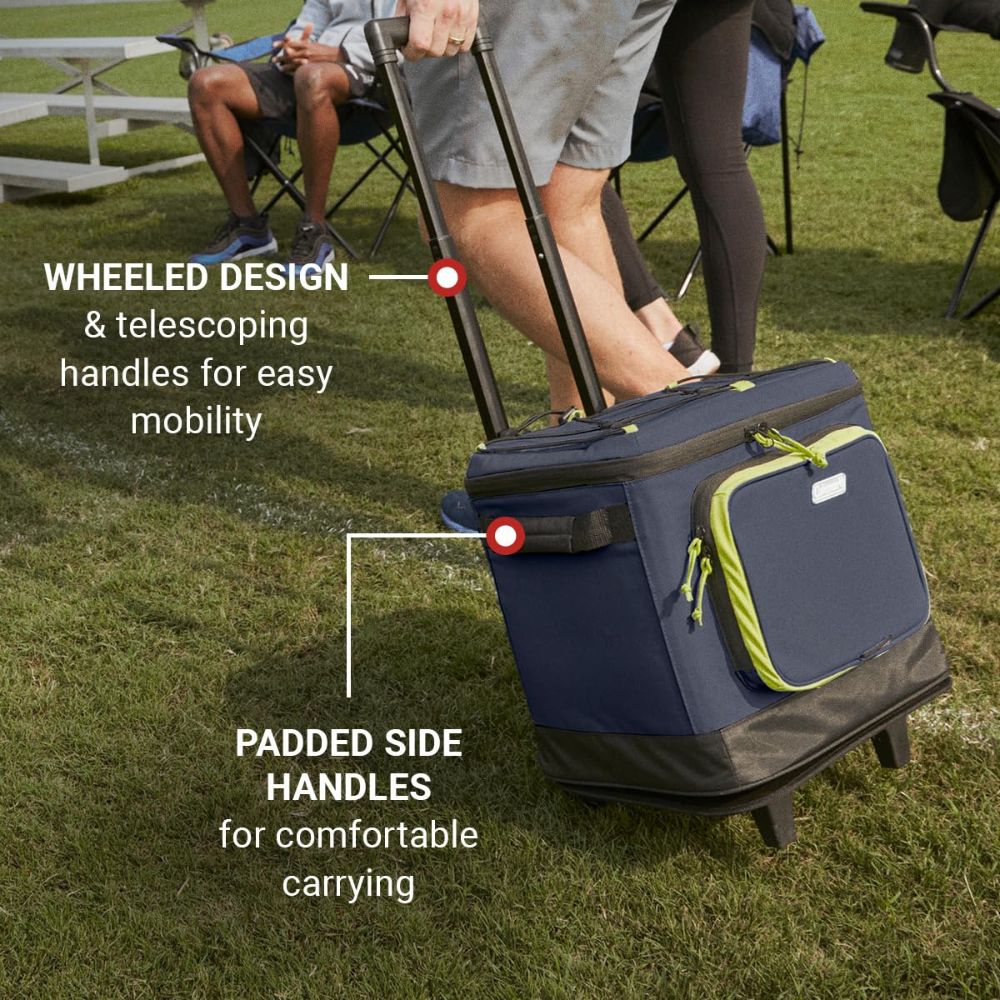 COLEMAN XPAND 42-Can Soft Cooler with Wheels