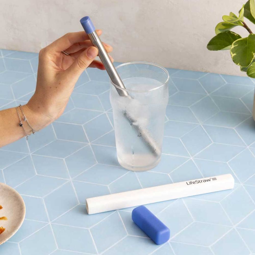 LifeStraw Sip Reusable Steel Filter Straw with carry case