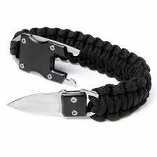 Tactical Wrist Band With Knife
