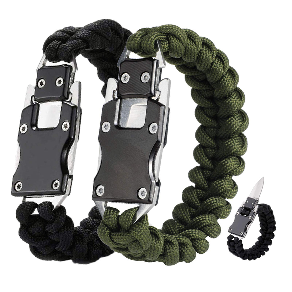 Tactical Wrist Band With Knife
