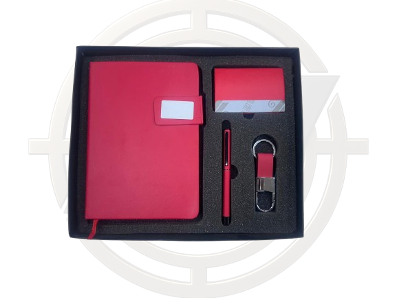 4 in one Gift Set (Diary, Pen, Key Chain & Card Holder)